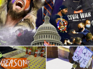 American Ironies Depicted in Pictures: 'the Police on the Day US Democracy Was in Jeopardy'