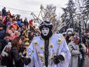 The Vevcani Carnival celebrates the arrival of the New Year according to the old calendar. (AFP)