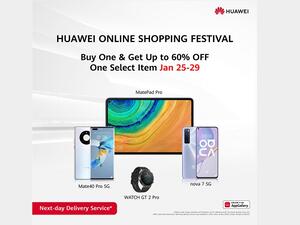 Huawei Online Shopping Festival Kick Starts the New Year With an Extravaganza of Exciting Deals