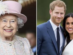 الملكة اليزابيث والأمير هاري