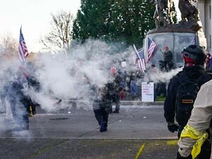 اشتباكات بين انصار ترامب ومعارضيه/ أرشيفية