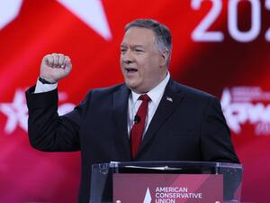 Mike Pompeo in a blustering mood! 