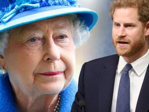 الملكة اليزابيث والأمير هاري
