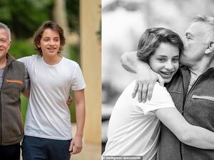 King Abdullah II and Prince Hashem. (Instagram/ Queen Rania)