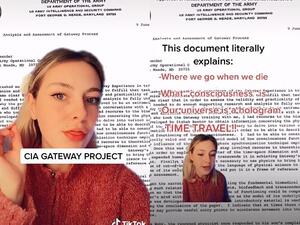TikTok user @abby_careyyy's 16-part series breaking down the contents of the CIA report has garnered millions of views in the past month. (TikTok)