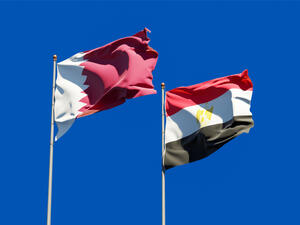Flags of Qatar and Egypt. (Shutterstock/ File Photo)