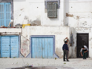 People in the medina of the city on February 6, 2009 in Bizerte, Tunisia  (Shutterstock)	