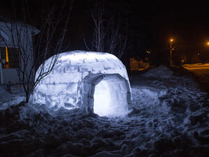 homemade igloo. (Shutterstock/ File Photo)