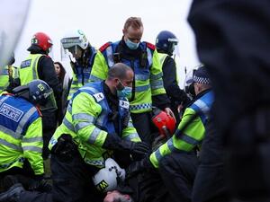 الاحتجاجات على قيود كورونا في لندن