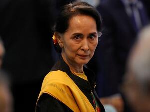 الزعيمة المدنيّة البورميّة المخلوعة أونغ سان سو تشي