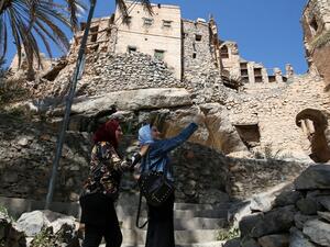 Omani Mud houses turned into a tourist attraction