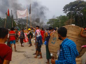 Protest in Myanmar continue 