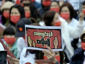 A 7-year-old girl killed by Myanmar army forces