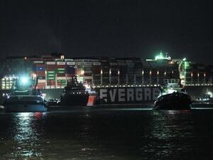 The Ever Given cargo ship is still stuck in the Suez Canal