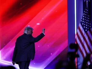 Trump holds his head high