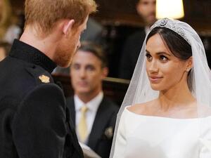 ميغان ماركل والأمير هاري في حفل زفافهما الملكي