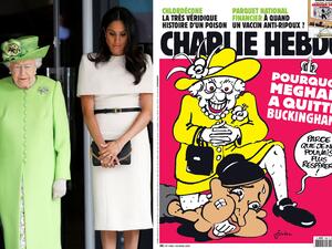 صحيفة شارلي إبدو تهين الملكة إليزابيث بسبب ميغان ماركل