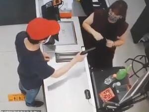 Priest uses a fake gun to rob a supermarket