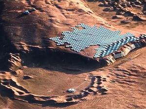 The extreme environment of Mars creates some challenges for constructing a city on Mars is safe and sustainable for all to use