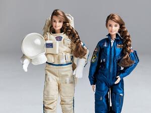 Space Barbie - modelled on Russia’s only current female cosmonaut Anna Kikina