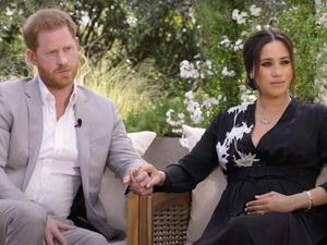 Prince Harry and proud mom Meghan 