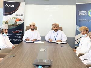 شركة النفط العُمانية للتسويق تبرم شراكة استراتيجية مع شركة أوتاكسي  (O-TAXI)