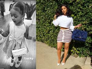 Cardi B daughter Kulture own $5,000 Chanel purse.