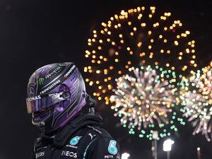 Defending seven-time champion used supreme skill to hold off Red Bull's Max Verstappen in closing laps (Photo: AFP)