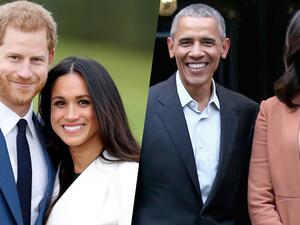 الأمير هاري وميغان ماركل وميشيل أوباما
