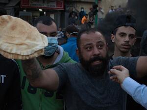 Lebanese protester