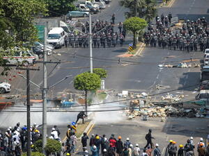 مظاهرات في ميانمار