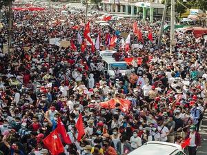 مظاهرات في ميانمار