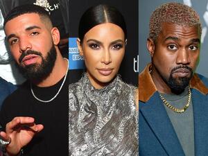 دريك وكيم كارداشيان وكانيه ويست