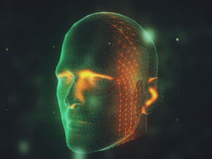 3d rendered illustration of 3D Face Head Scanning