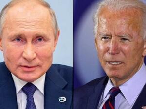  الرئيسين الأمريكي جو بايدن والروسي فلاديمير بوتين