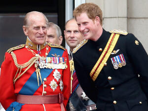 الأمير هاري والأمير فيليب