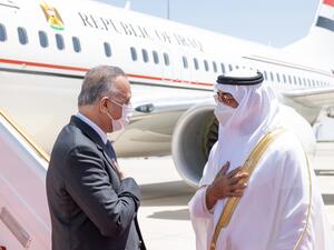 Abu Dhabi Crown Prince Mohammed bin Zayed received the Iraqi prime minister