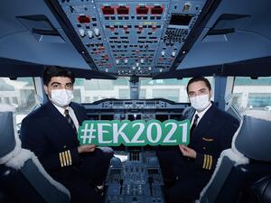 الرحلة "ئي كيه 2021" تسلط الضوء على تقدم حملة التطعيم في دولة الإمارات وعودة صناعة الطيران إلى الانتعاش