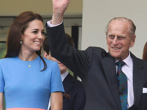 الأمير فيليب وكيت ميدلتون