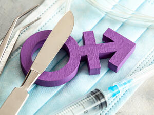 Transgender get one of her testicles removed