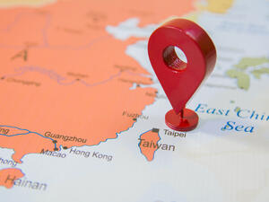Taiwan on the map
