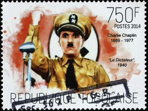 Charlie Chaplin in the Great Dictator on postage stamp (Shutterstock) Charlie Chaplin in the Great Dictator