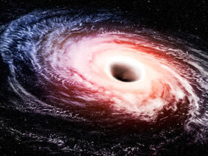 The black hole space in the hydrogen nebula galaxy