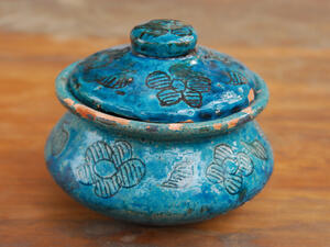 Blue pottery from Kabul 