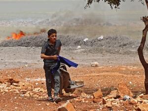 Israeli Helicopter continues second round of attacks in Syria