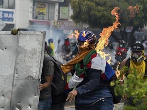 nationwide tax increase protests erupted in Colombia