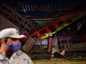 Dozens killed, wounded when an overpass carrying Mexico City metro train cars collapsed onto a roadway