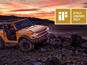 All-new Ford Bronco Earns Prestigious If Design Gold Award 2021; Jury Says Pragmatic, Emotional Design ‘Redefines The Lifestyle Suv’