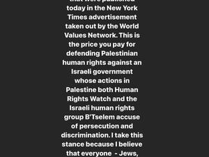 Dua released a statement on Sunday hitting out at the ad which she said contained 'blatant misrepresentations of who I am'