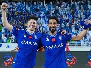At the final whistle Al-Hilal’s players celebrated wildly with the hundreds of supporters in the King Abdullah Sports City Stadium. (Photo: Al-Hilal FC)